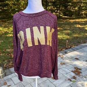 Long sleeve “pink” shirt, maroon color